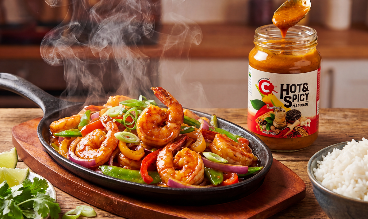 Sizzling Stir Fried Prawns